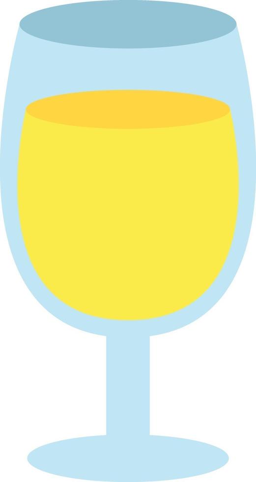 Lemonade in glass, illustration, vector on white background