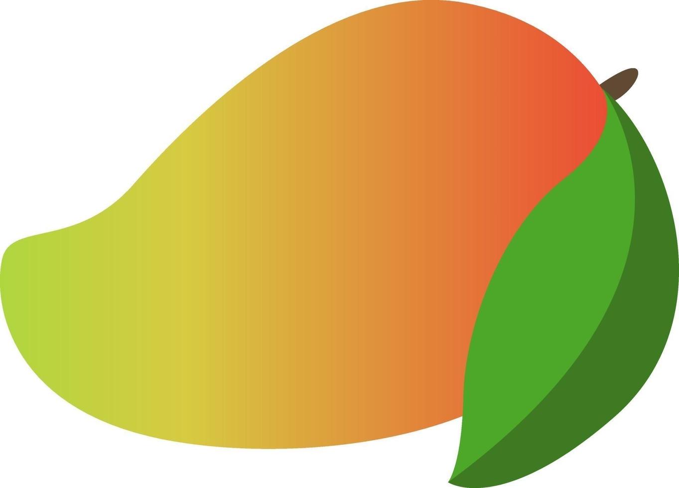 Flat mango, illustration, vector on white background