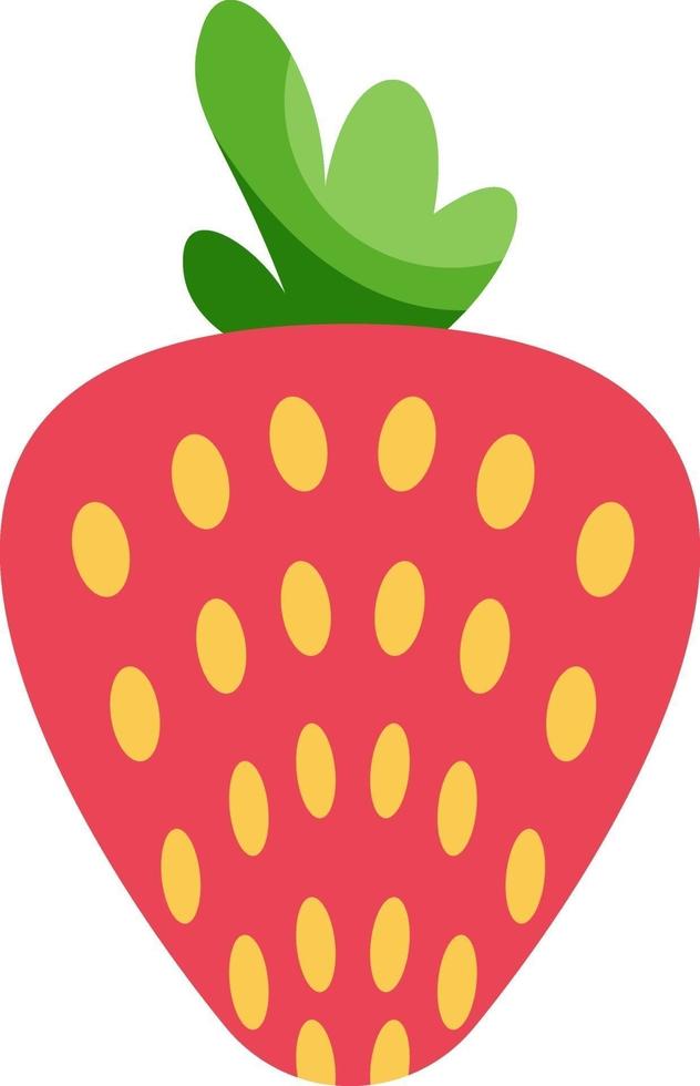Flat strawberry, illustration, vector on white background 12268536