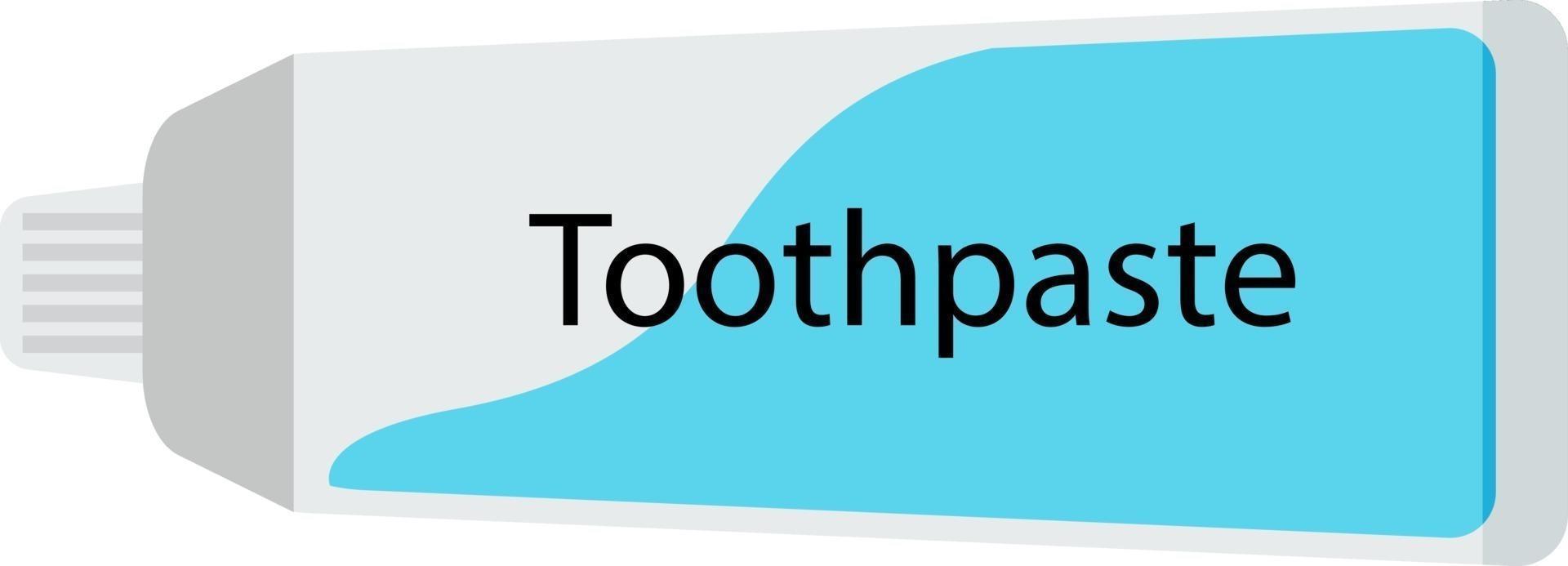 Toothpaste, illustration, vector on white background