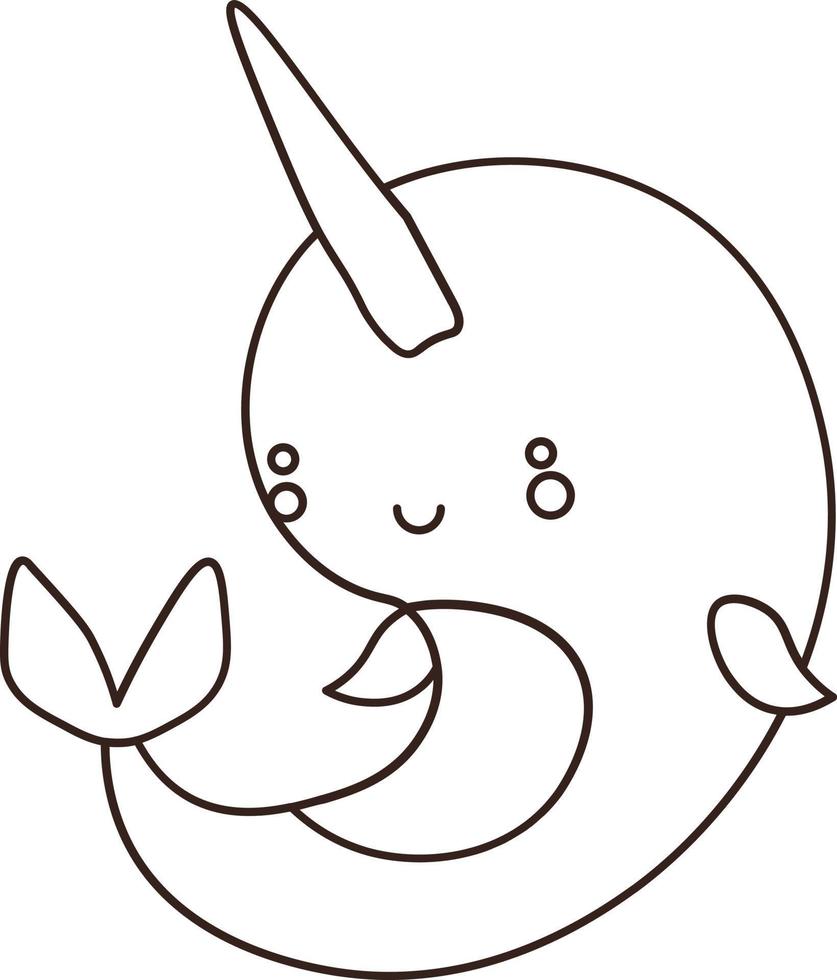 Illustration in Black Lines  animal head illustration vector