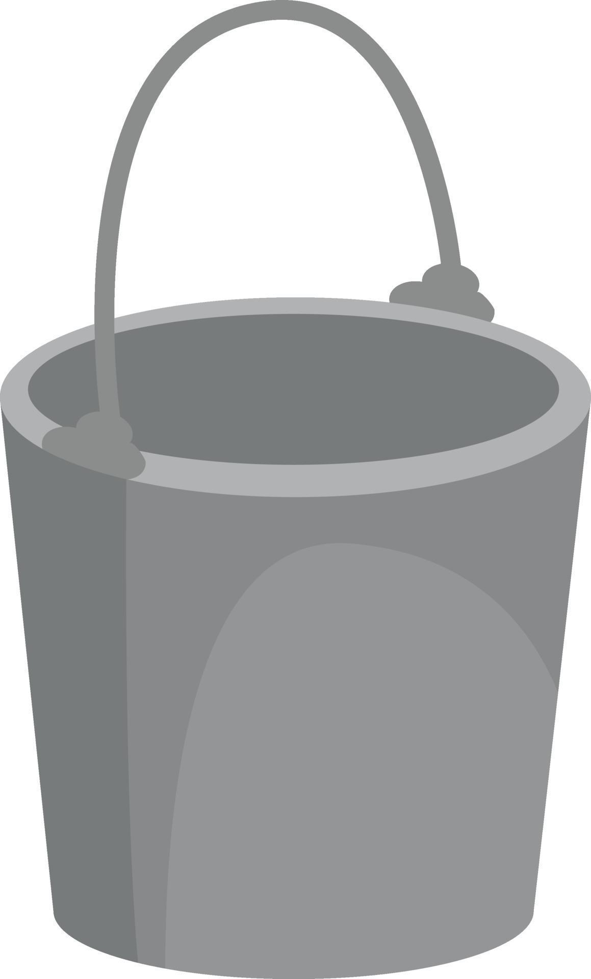 Empty bucket, illustration, vector on white background 12268779 Vector Art at Vecteezy