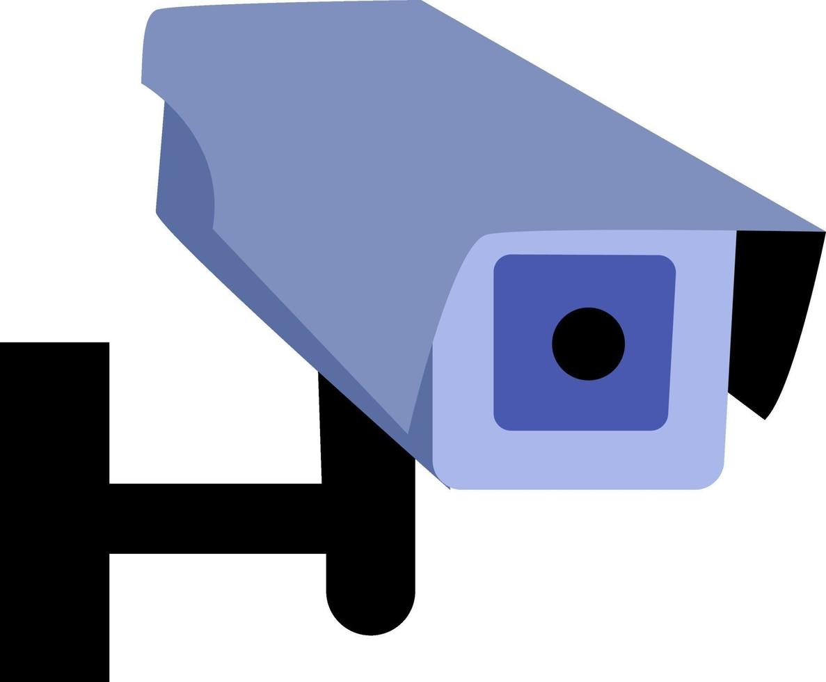CCTV Security camera, illustration, vector on white background