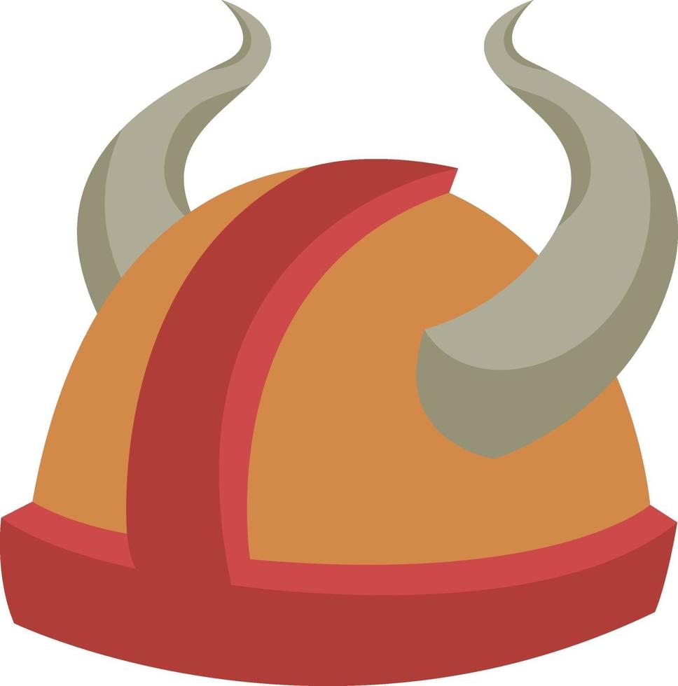 casco vikingo, ilustración, vector sobre fondo blanco