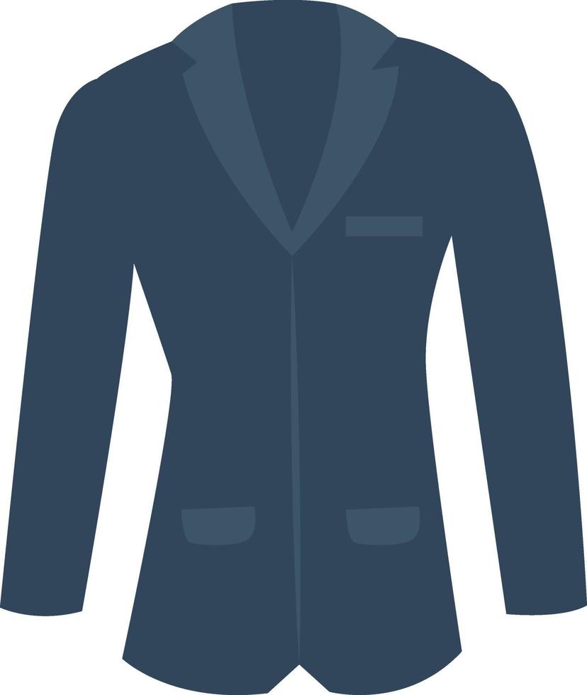 Blue man suit, illustration, vector on white background