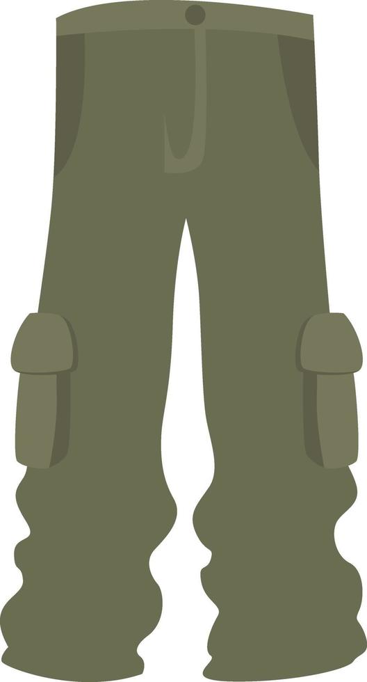 pantalones de hombre verde, ilustración, vector sobre fondo blanco