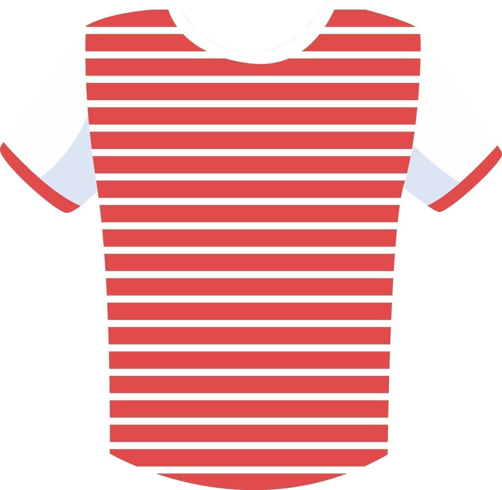 Striped shirt, illustration, vector on white background
