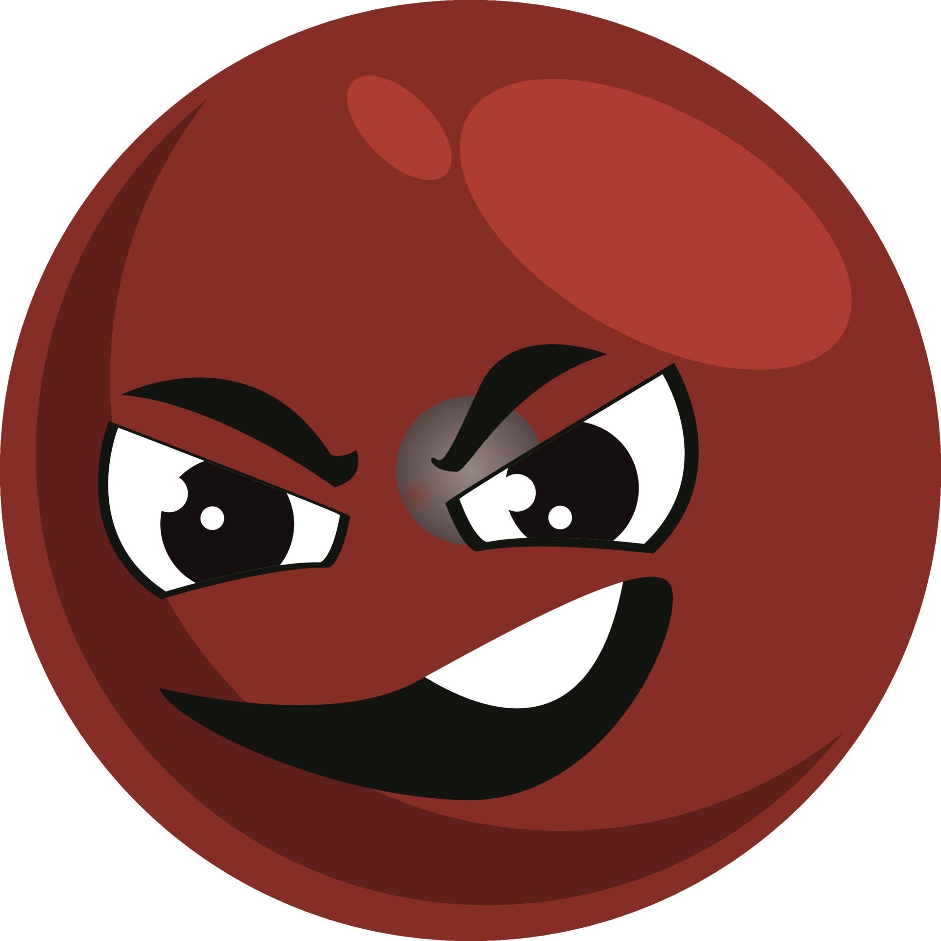 emoji malvado, ilustración, vector sobre fondo blanco 12269158 Vector