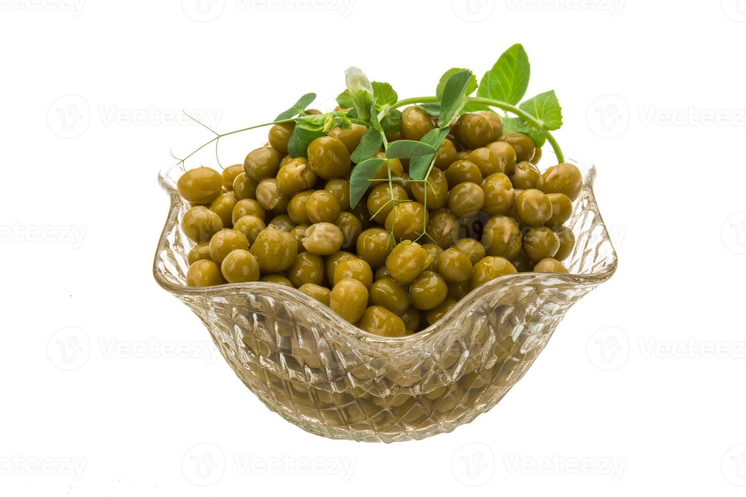 Marinated green peas photo