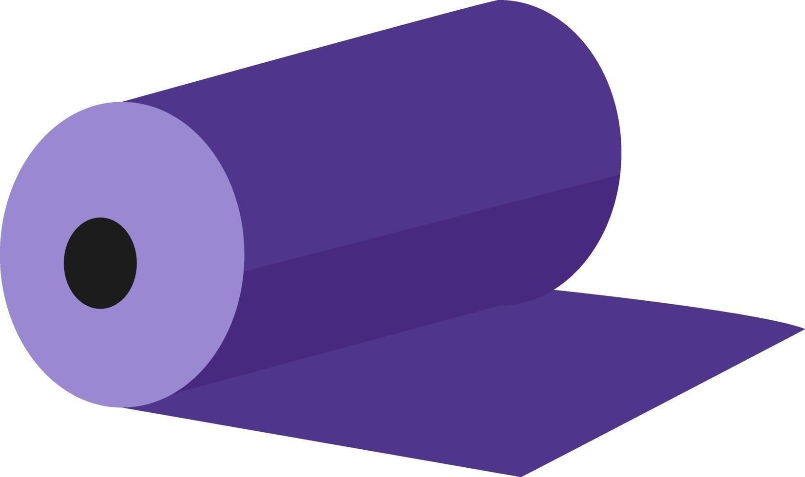 Purple mat, illustration, vector on white background