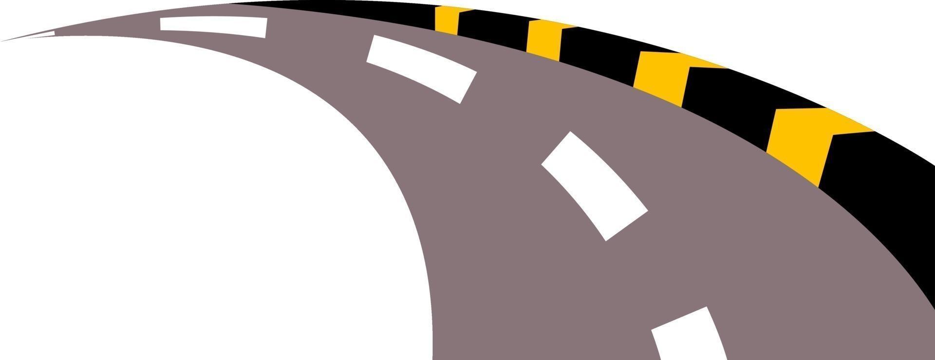 camino de la calle, ilustración, vector sobre fondo blanco