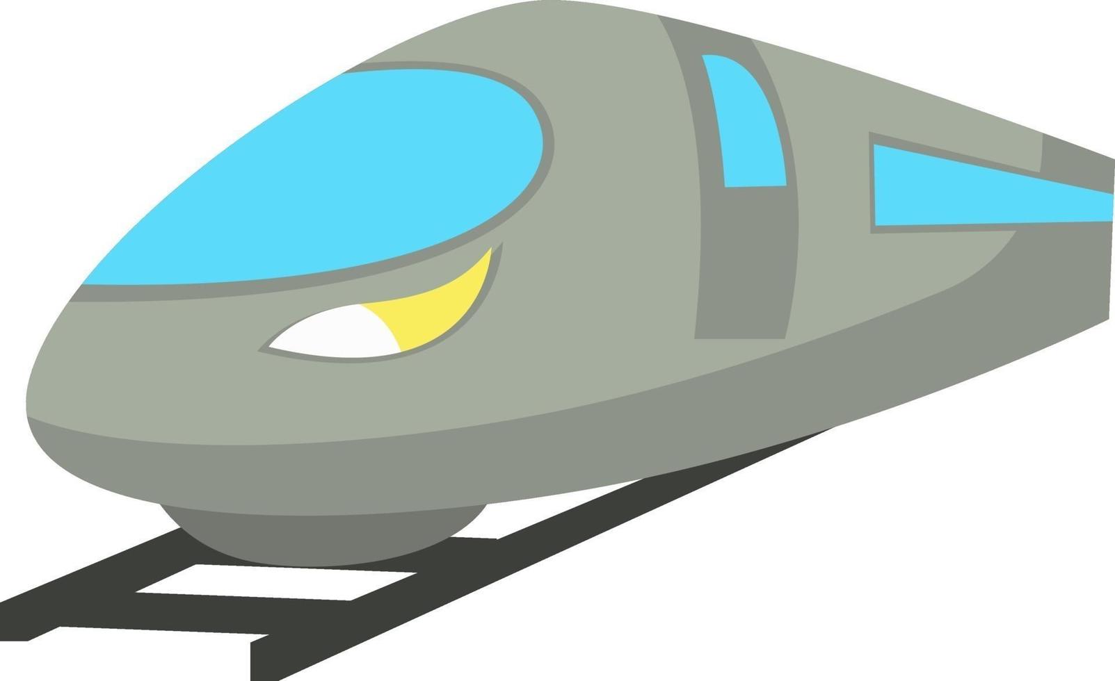 tren rápido, ilustración, vector sobre fondo blanco