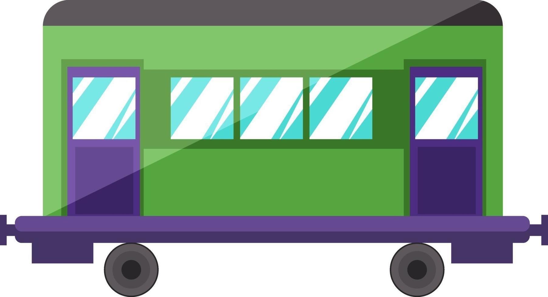 Waggon, illustration, vector on white background