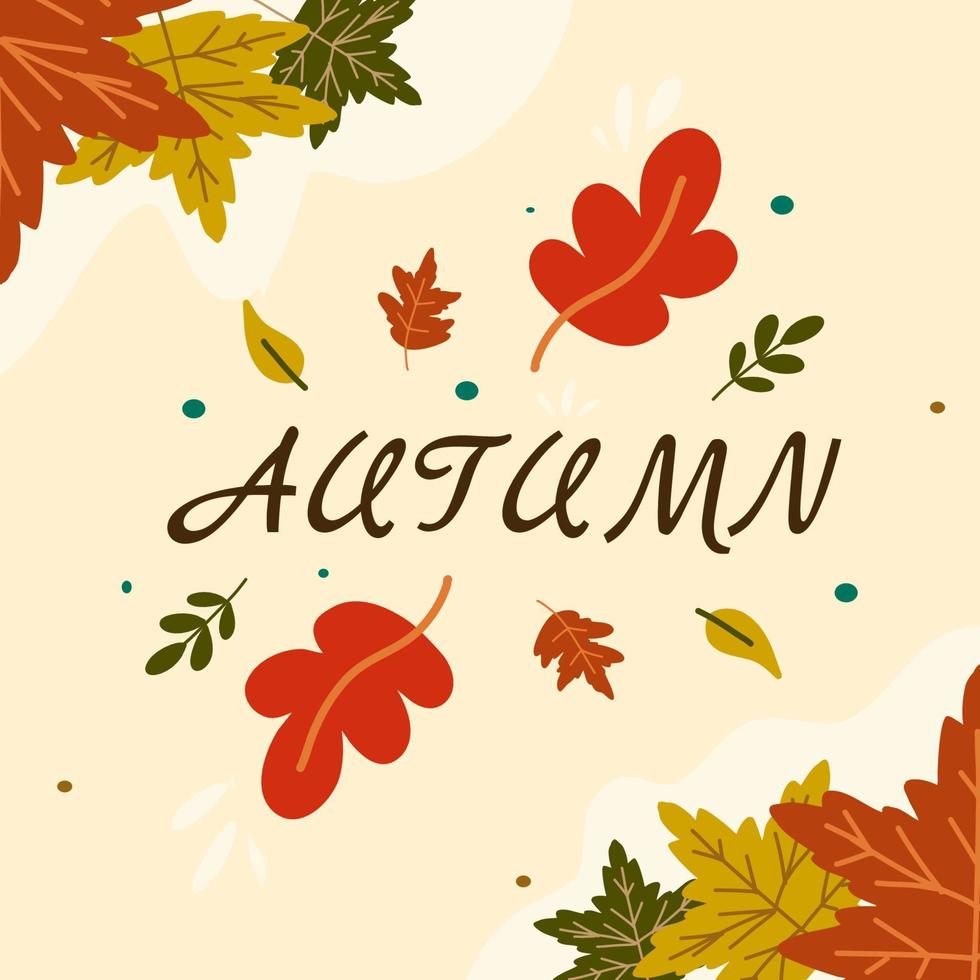 autumn background illustration vector
