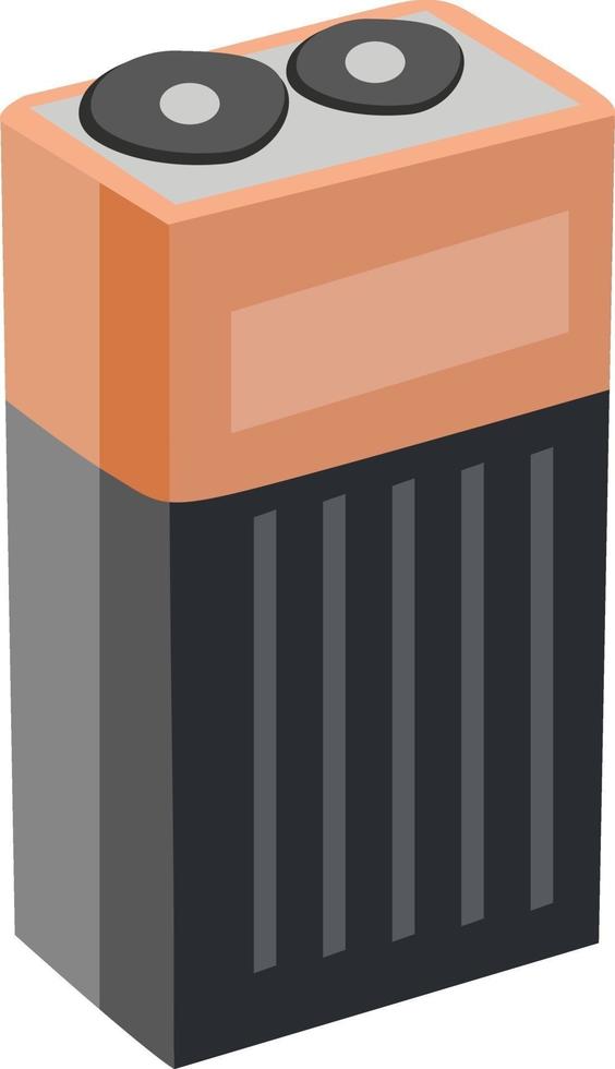 Big battery, illustration, vector on a white background.