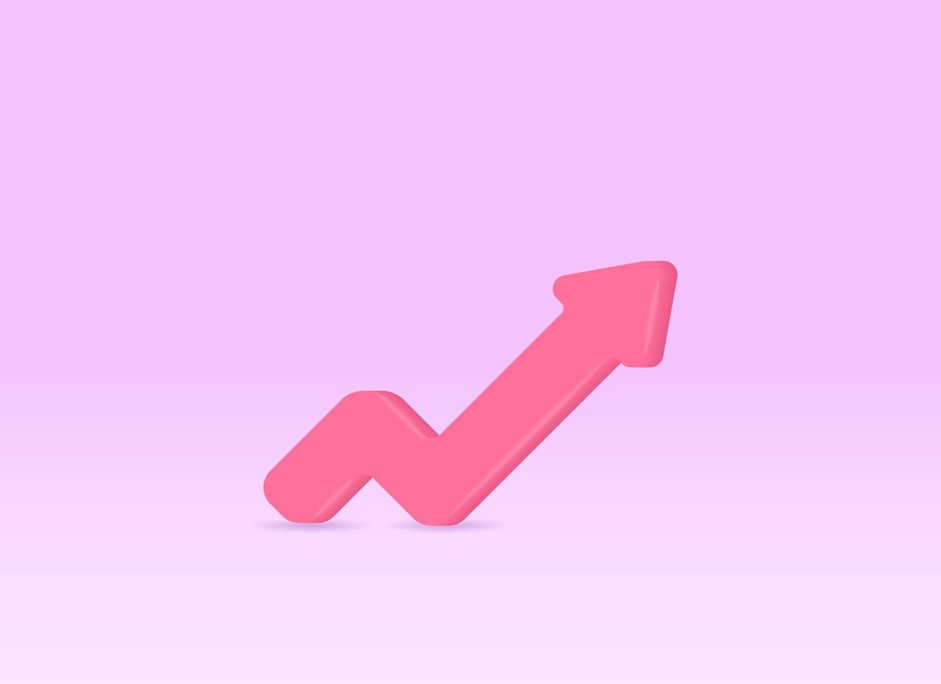 3D arrows realistic icon vector concept. Trendy modern design illustration isolated