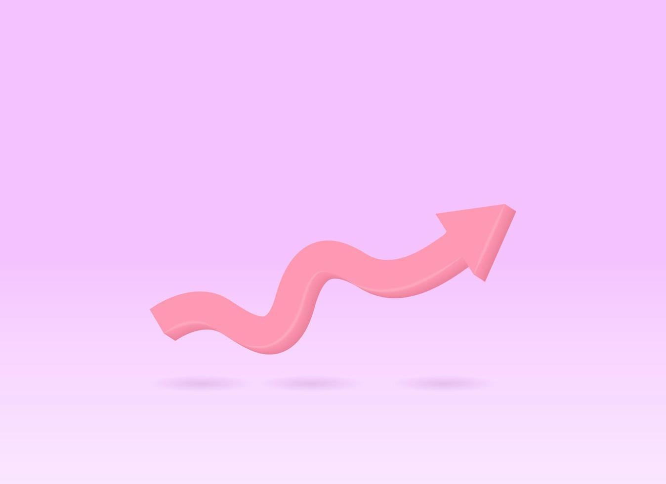 3D arrows realistic icon vector concept. Trendy modern design illustration isolated