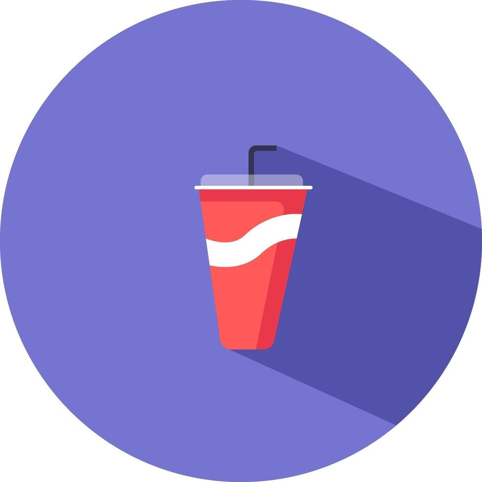 Beverage cup, illustration, vector on a white background.