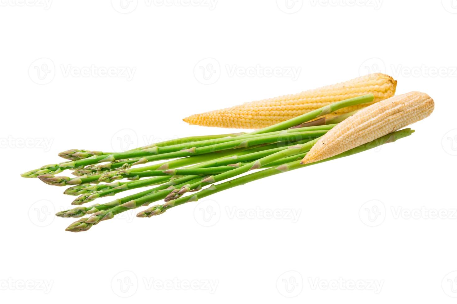 Baby corn with asparagus 12269959 Stock Photo at Vecteezy