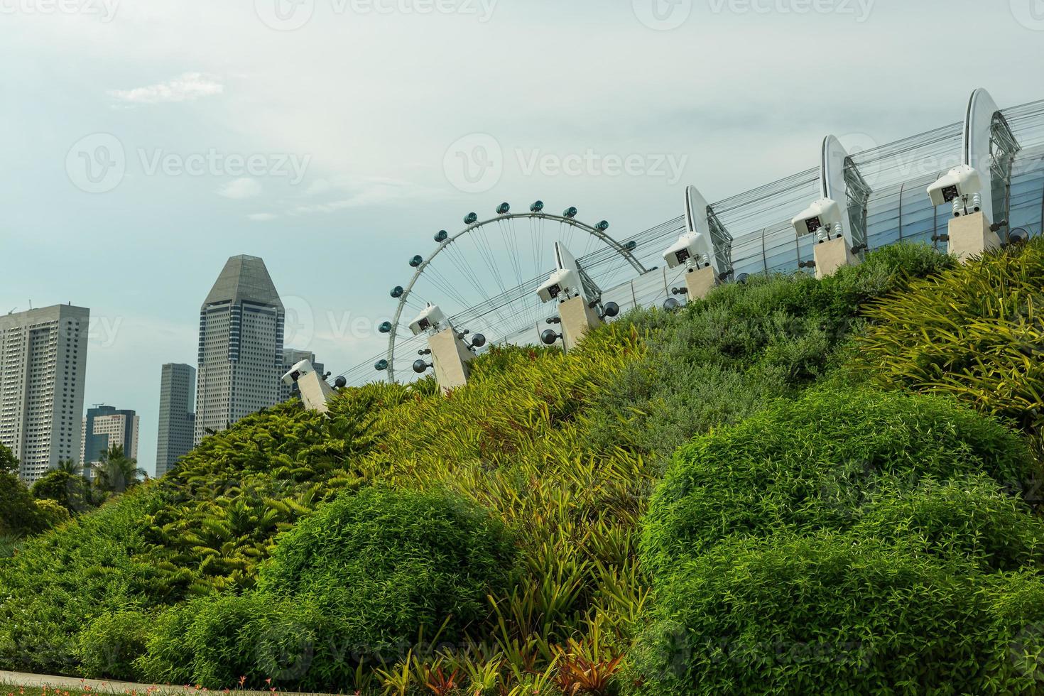 View of Singapore city skyline photo