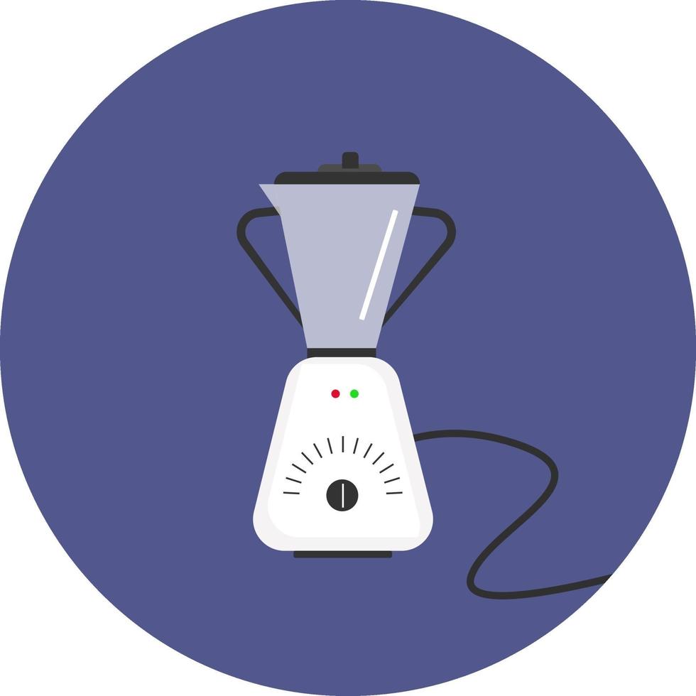 Small blender, illustration, vector on a white background.