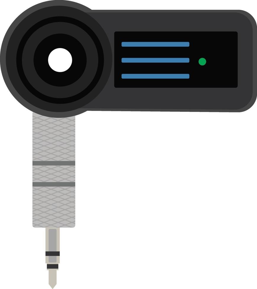 Bluetooth earphone, illustration, vector on a white background.