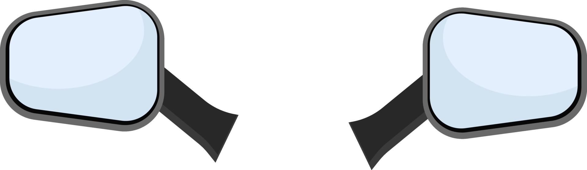 Car mirrors, illustration, vector on a white background. 12270357