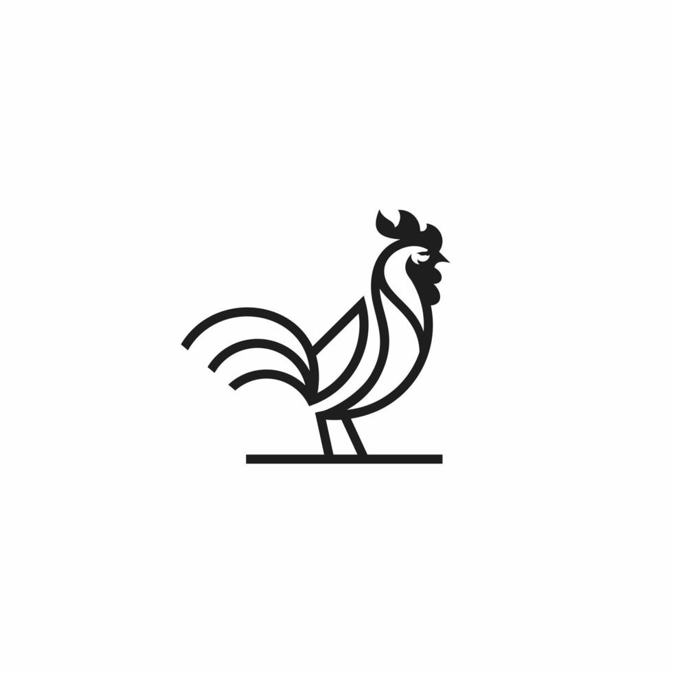 Roaster logo vector icon illustration