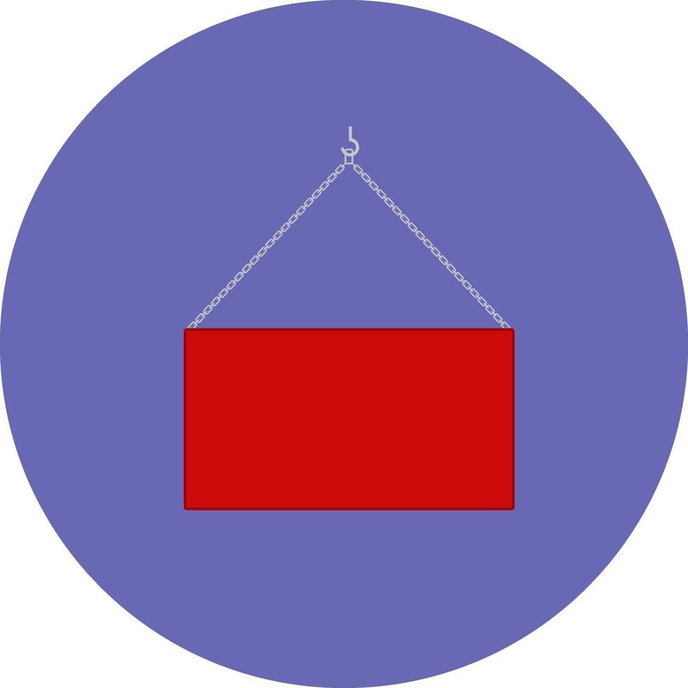 Red container, illustration, vector on a white background.