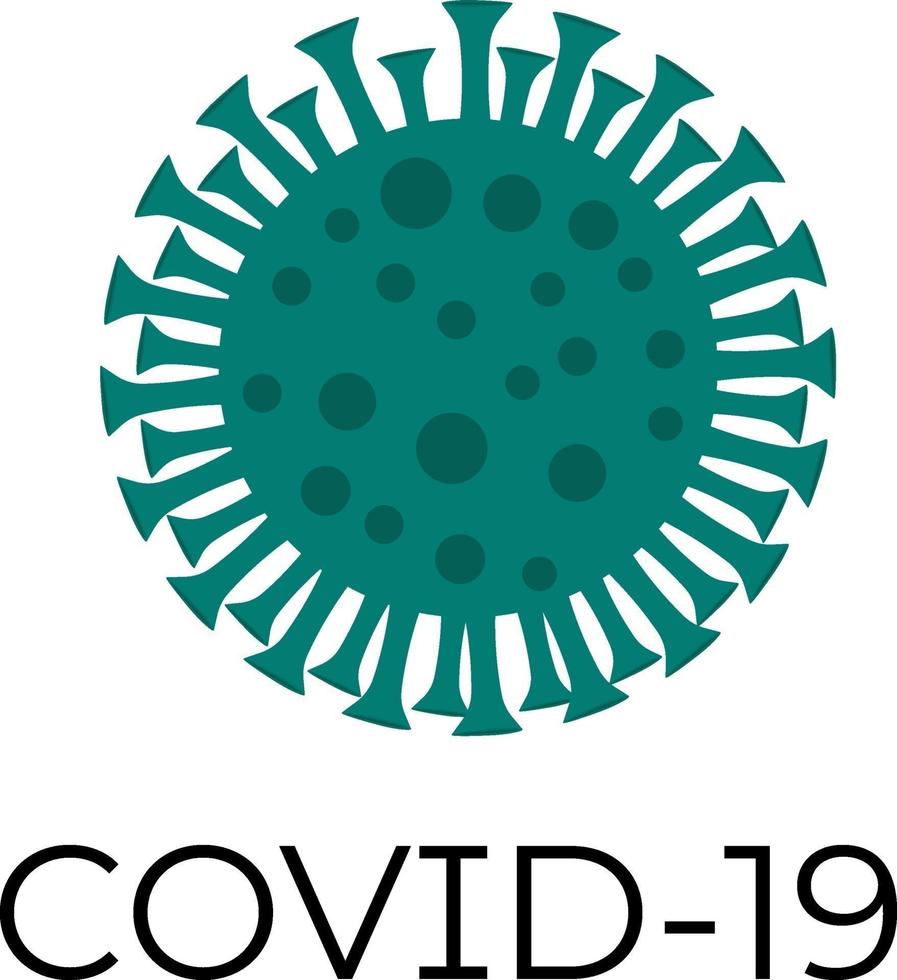 Covid 19, illustration, vector on a white background.