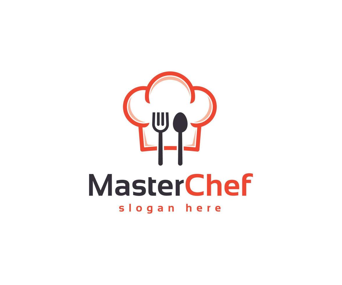 logotipo de maestro de cocina vector