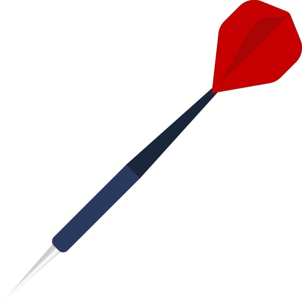 Dart arrow, illustration, vector on a white background.