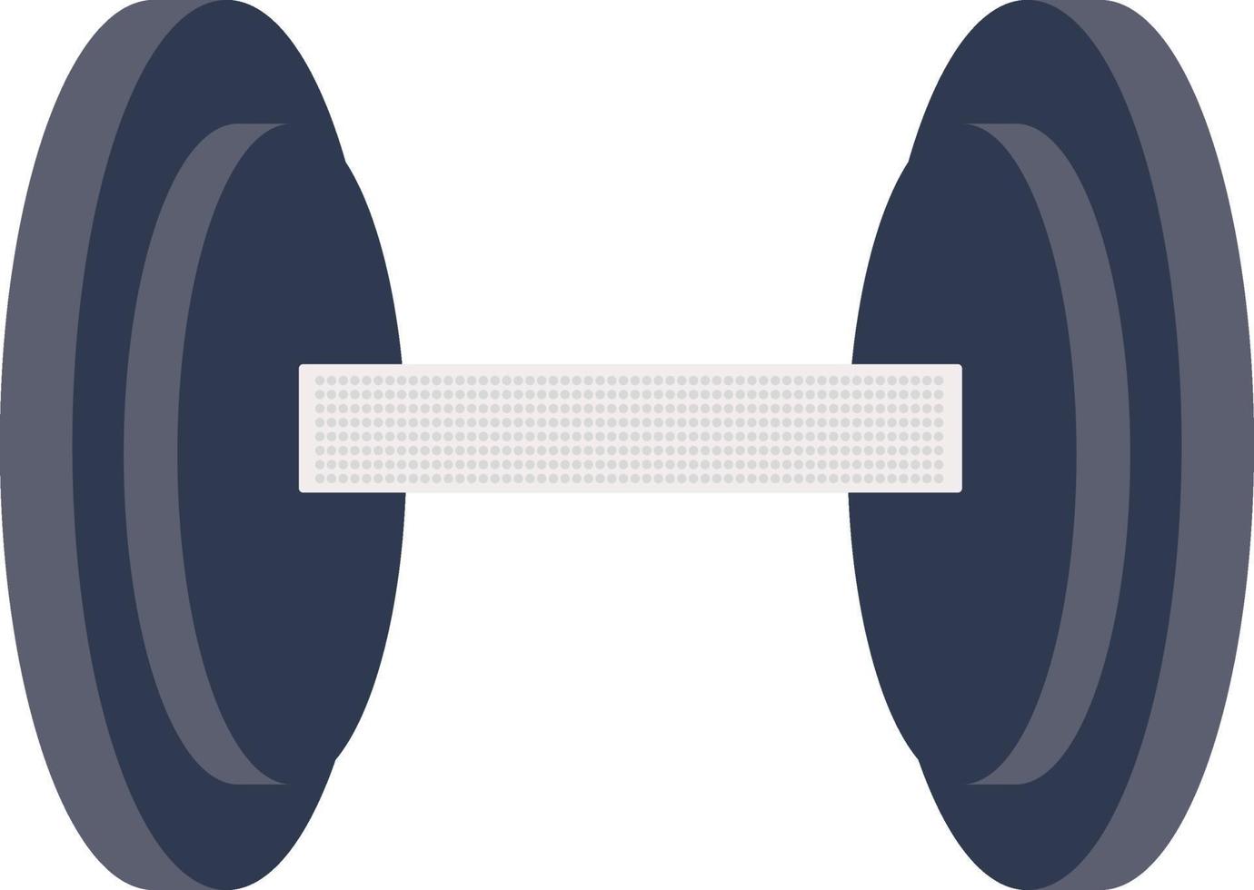 Dumbell, illustration, vector on a white background.