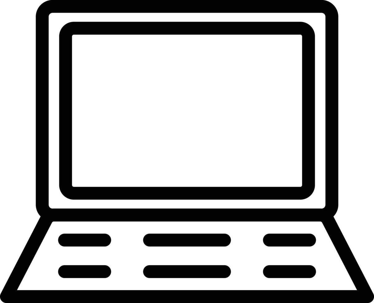 Laptop Icon Style vector