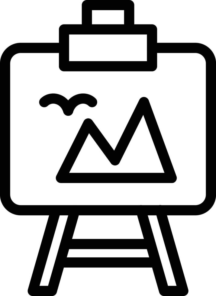 Easel Icon Style vector