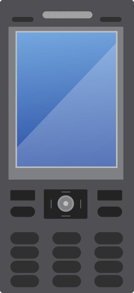 Cell phone, illustration, vector on a white background.