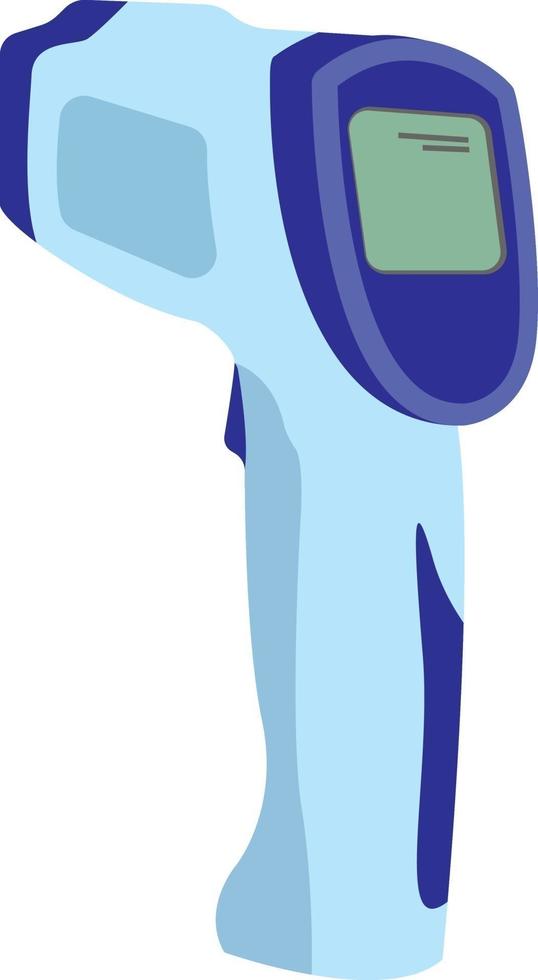 Forehead thermometer, illustration, vector on a white background.