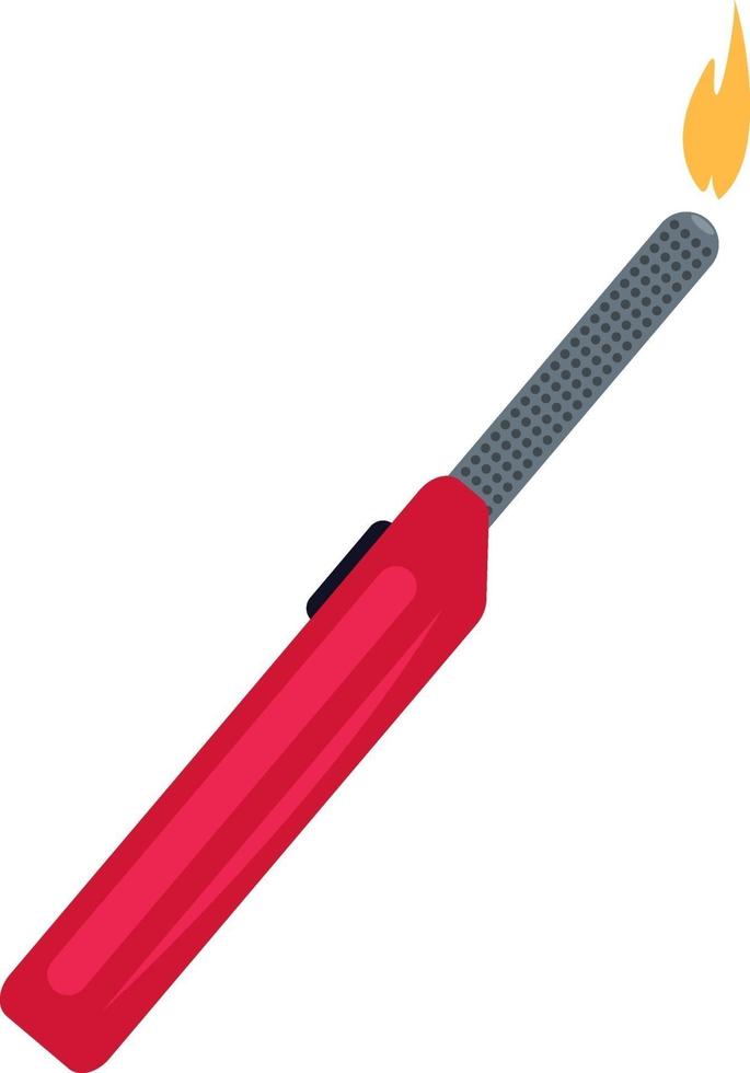 Gas lighter, illustration, vector on a white background.