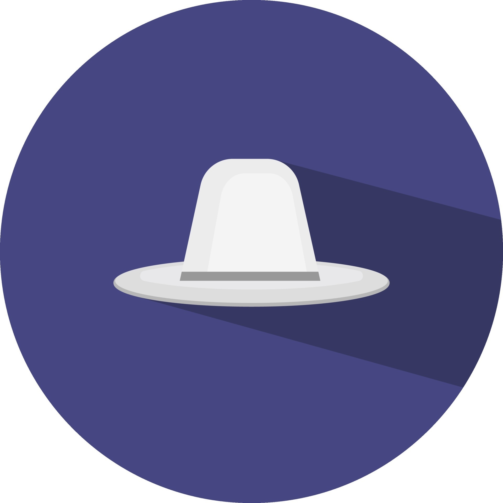 White hat, illustration, vector on a white background. 12271351 Vector