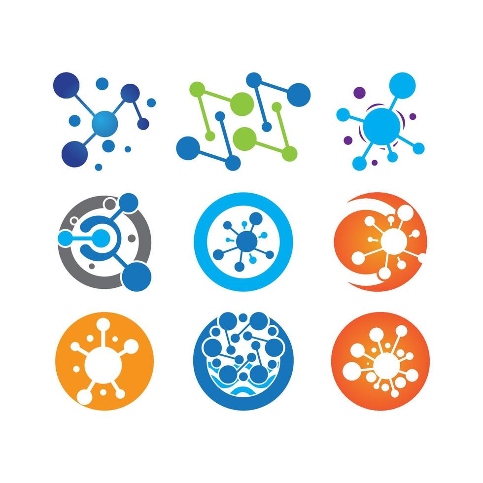 Molecule vector illustration design