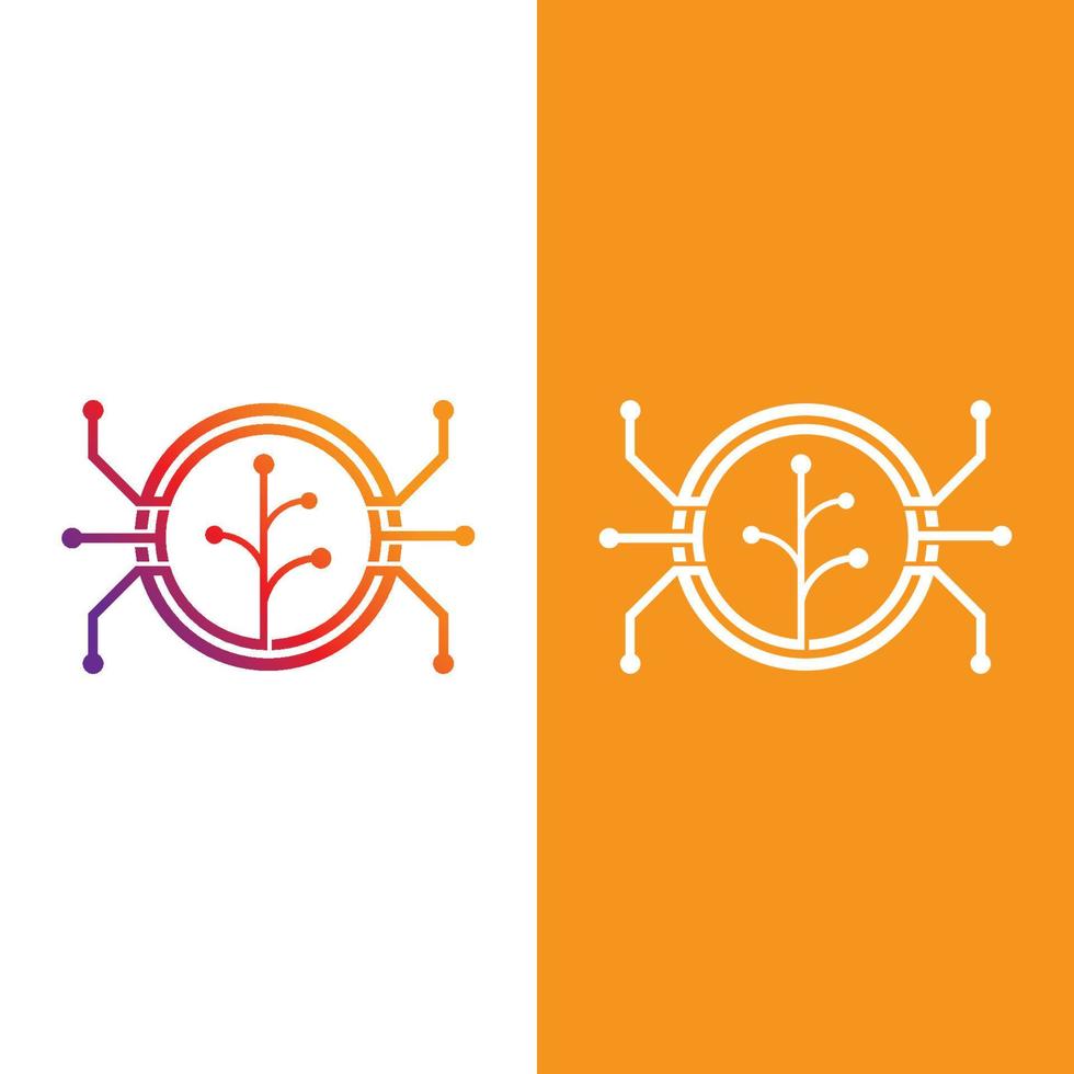 Technology logo images illustration design vector