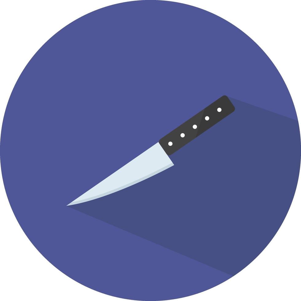 pequeño cuchillo de cocina, ilustración, vector sobre fondo blanco.