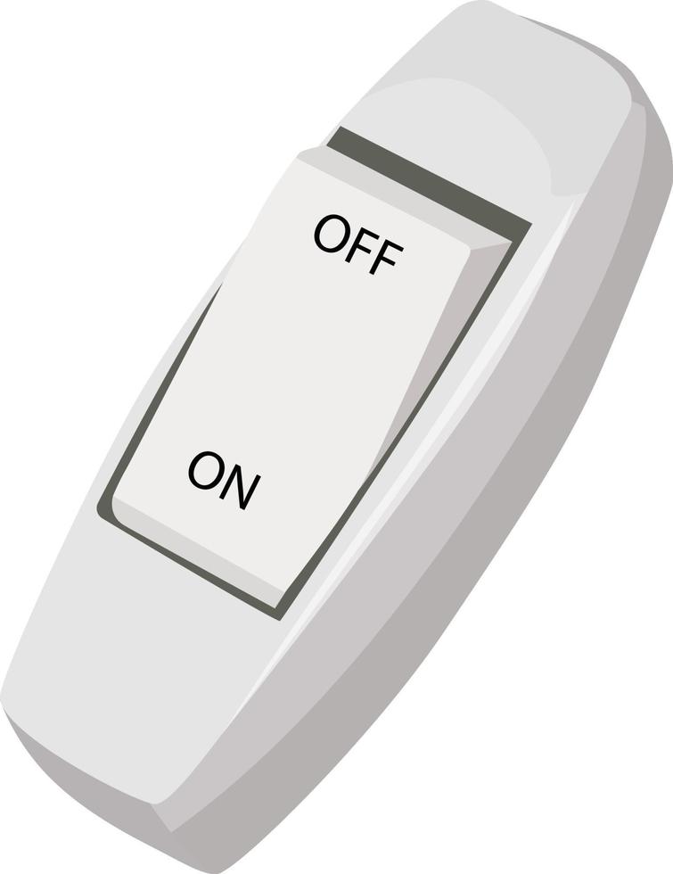 Lamp switch, illustration, vector on a white background.