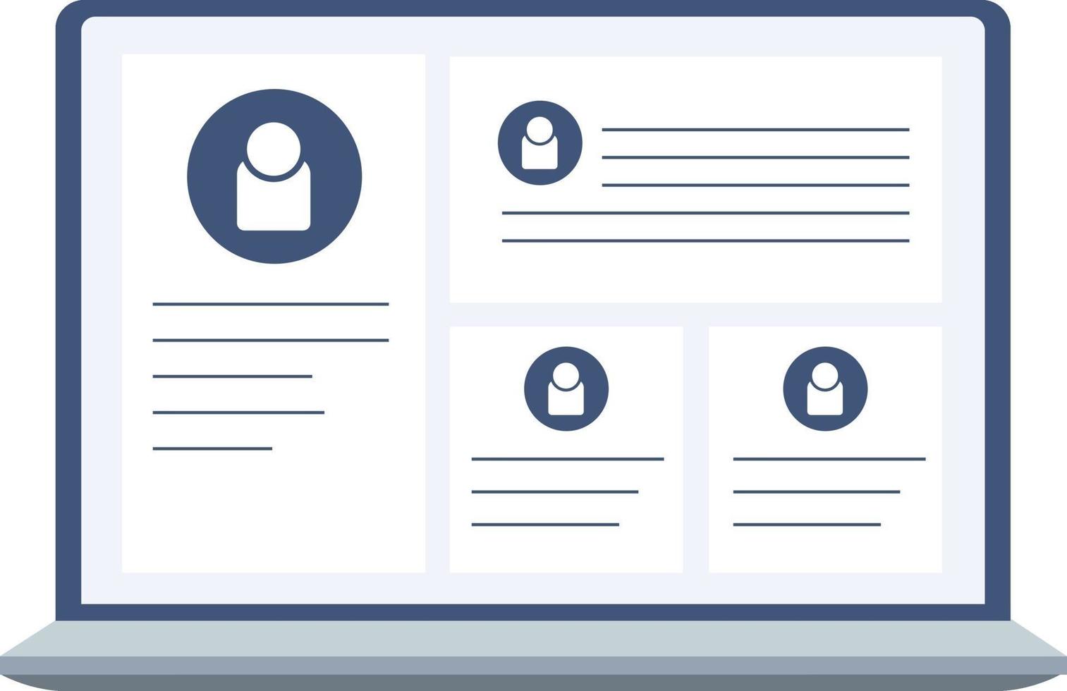 Lap top with mail, illustration, vector on a white background.