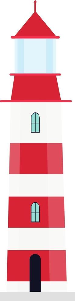 Lighthouse, illustration, vector on a white background.
