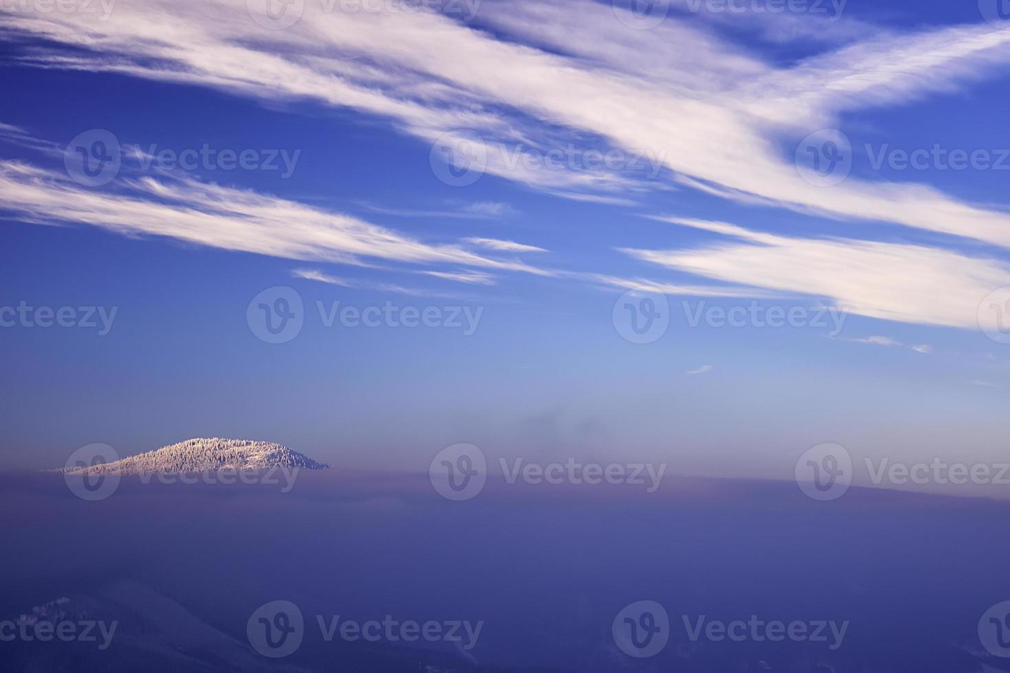 Winter in mountains photo
