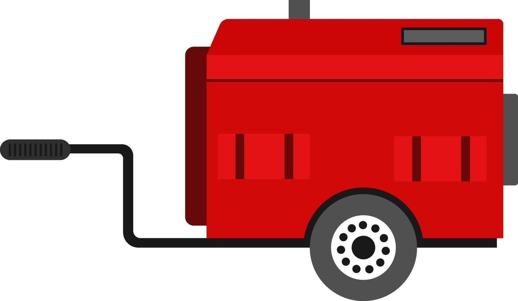 Mobile generator, illustration, vector on a white background.