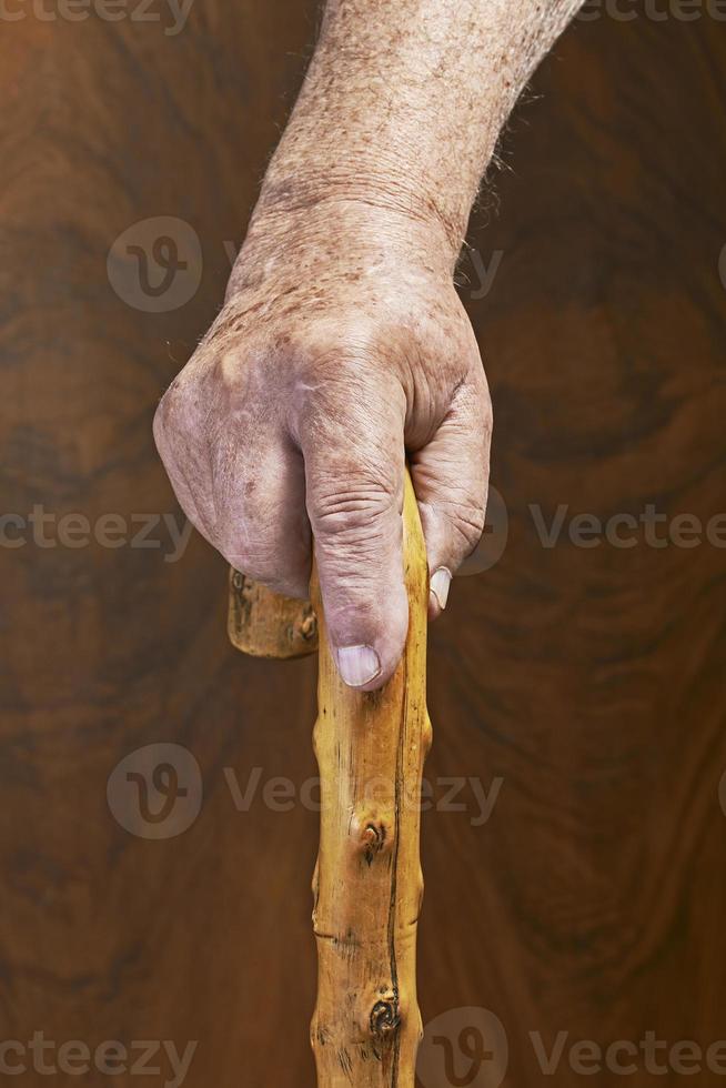 Hands and stick photo