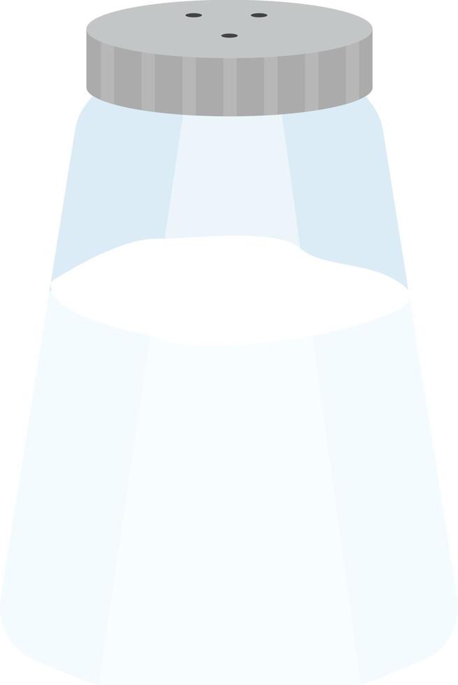 Salt shaker, illustration, vector on a white background.
