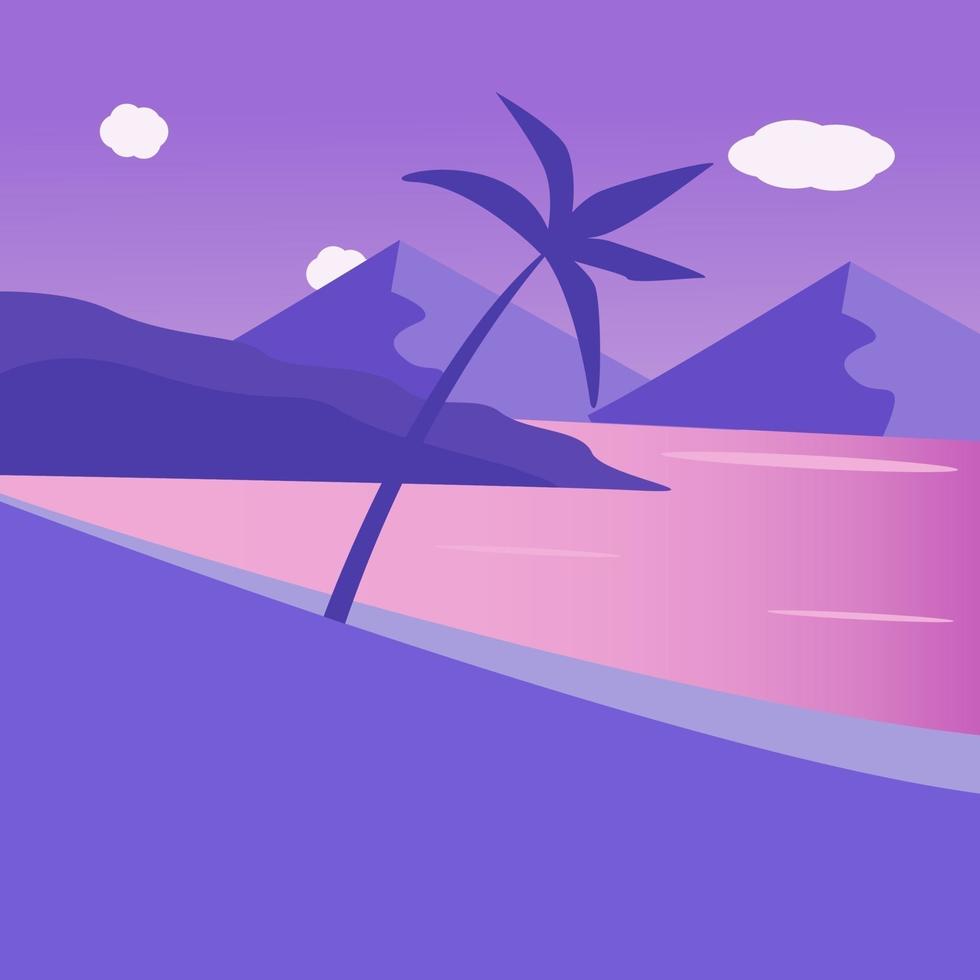 Retro summer, illustration, vector on a white background.